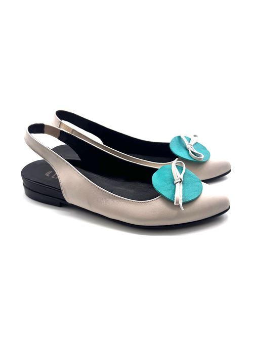 Slingbacks mit Lederaccessoire IL LACCIO | ATENE15NAPPAICE/SMERALDO